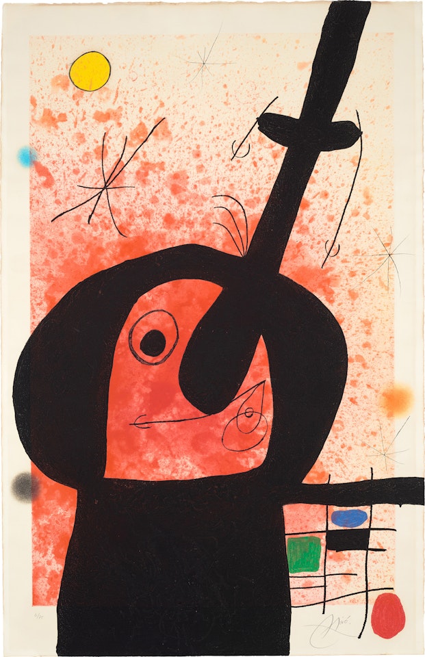 Le Penseur puissant (The Mighty Thinker) (D. 514) by Joan Miró