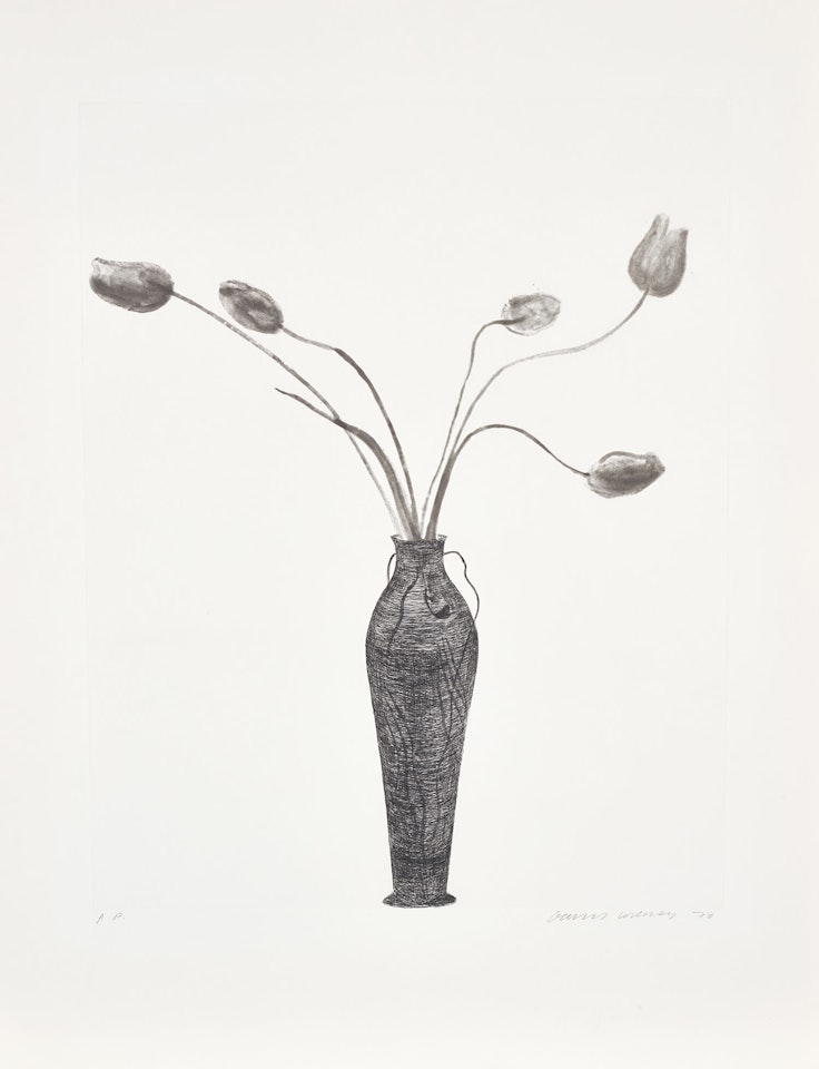 Tulips (S.A.C. 158, M.C.A.T. 142) by David Hockney