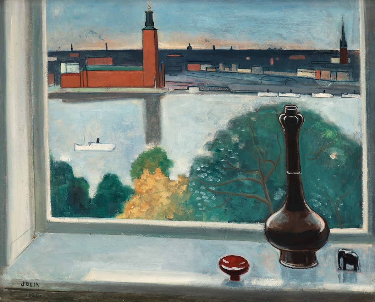 "Fönsterutsikt, Stockholm" by Einar Jolin