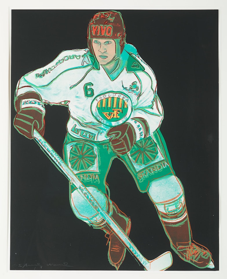 "Frölunda Hockey Player" by Andy Warhol