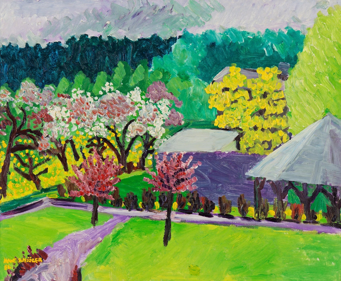 "Blommande fruktträd" by Inge Schiöler