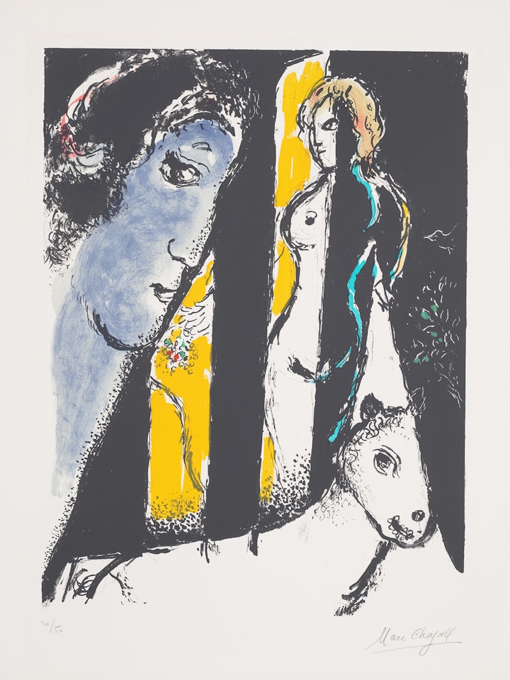 Le Profil bleu (The Blue Profile) (M. 647) by Marc Chagall