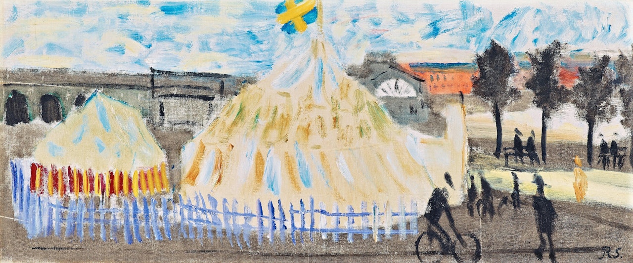 Circus tent in Gothenburg by Ragnar Sandberg