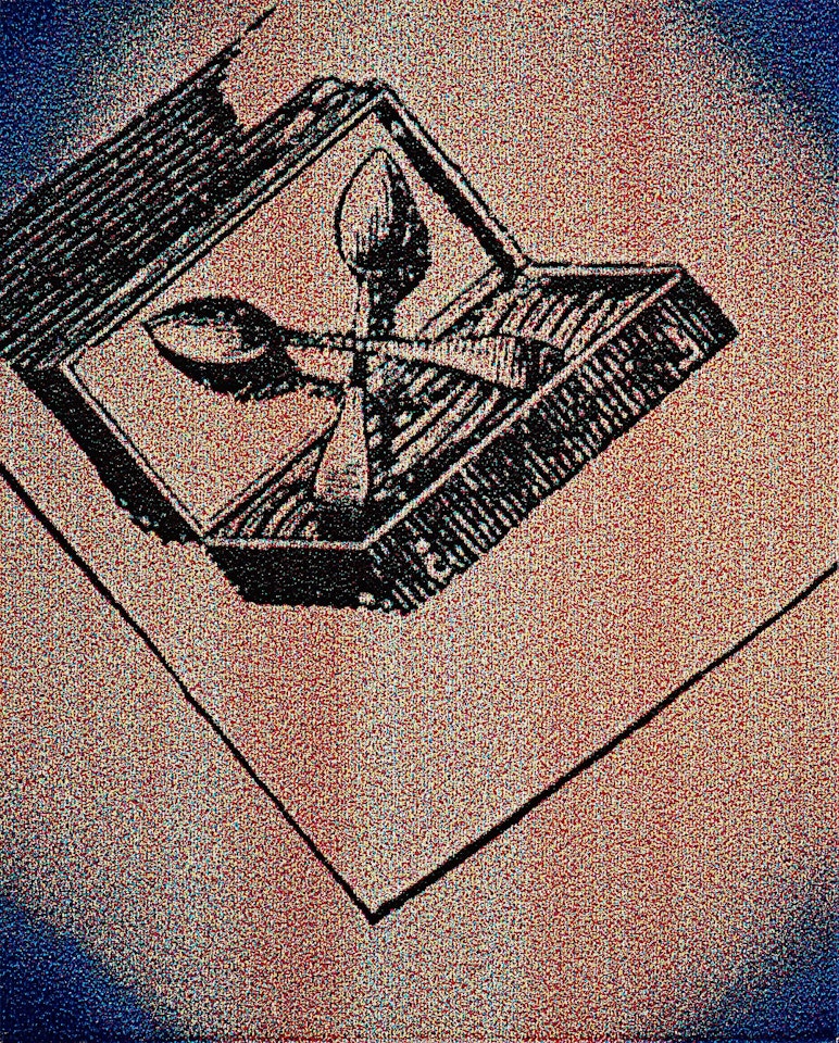 "Dr Pabscht Het Z"schpiez S"schpäckbschteck Z"schpäBschteut" by Sigmar Polke