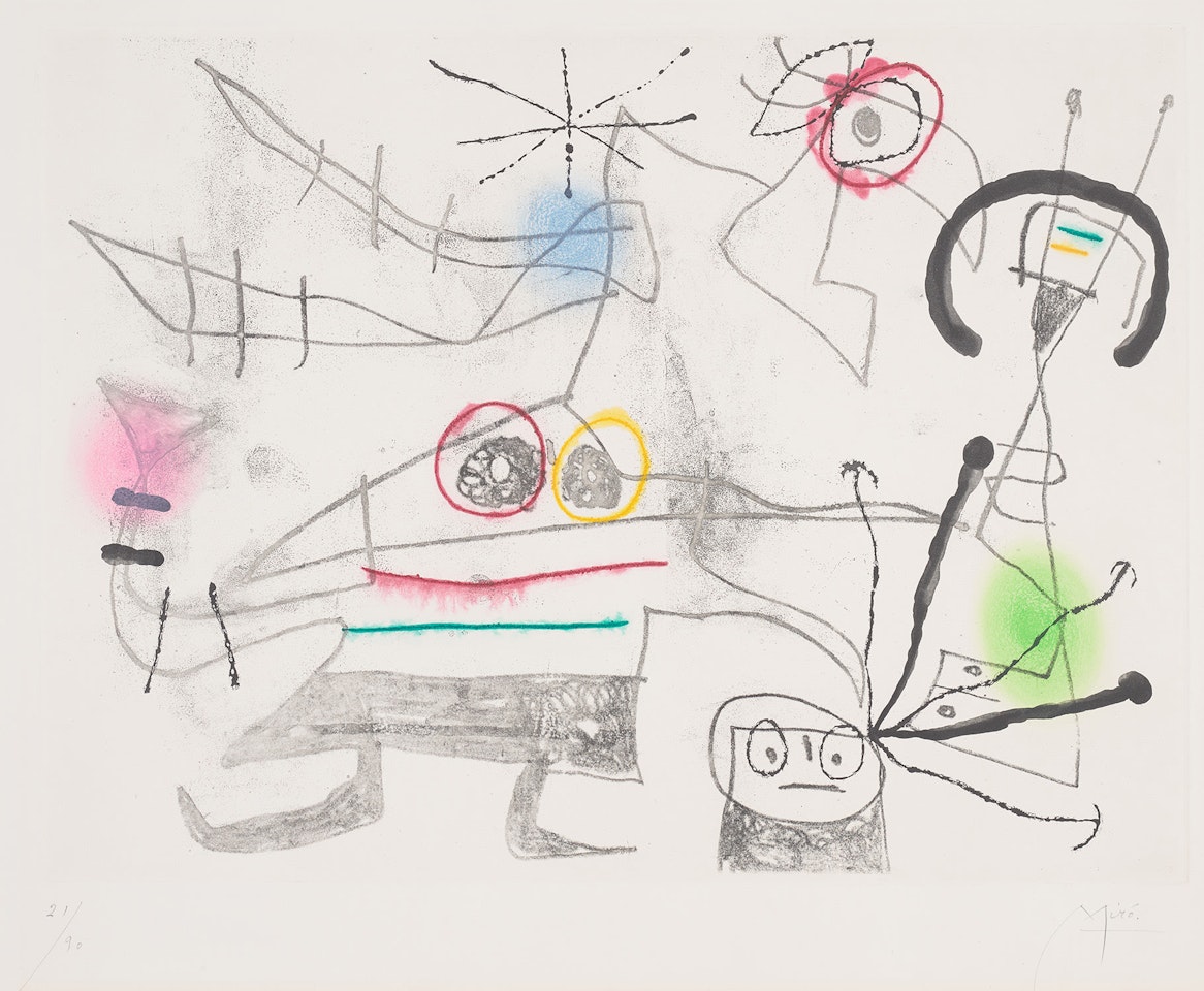 Femme-oiseau II (Bird-Woman II) (D. 275) by Joan Miró
