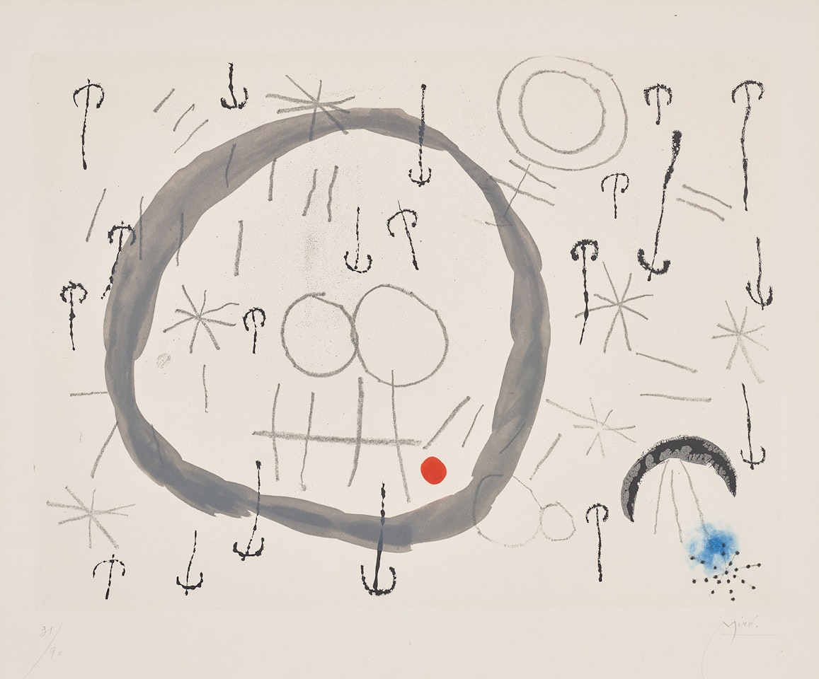 Giboulées (Hail Storm) (D. 282) by Joan Miró