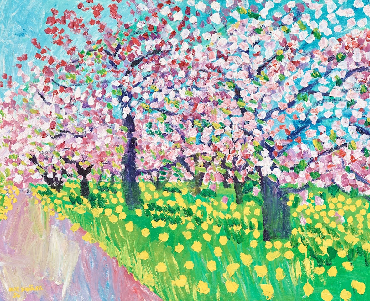 Fruit trees in bloom by Inge Schiöler