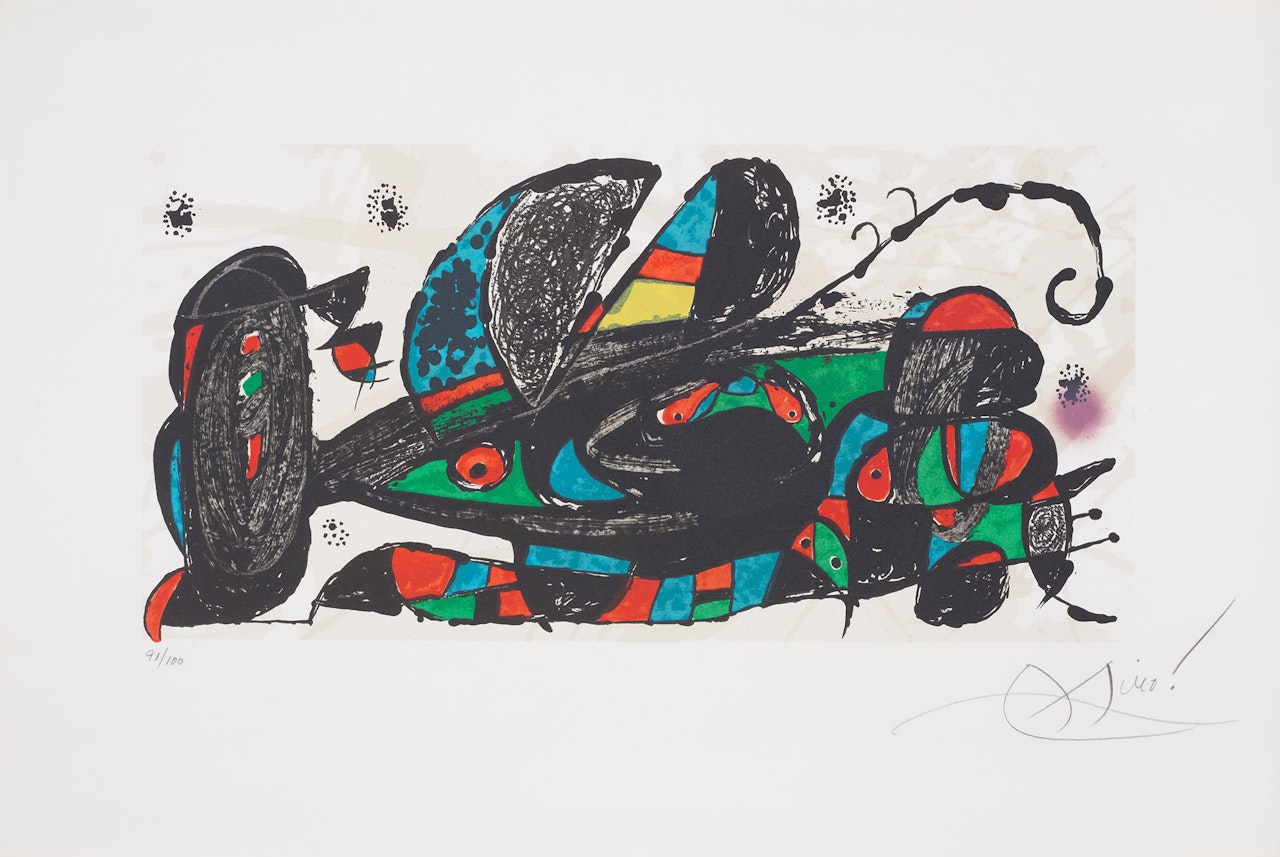 Joan Miró escultor (Joan Miró Sculptor): one plate (M. 934, C. 191) by Joan Miró