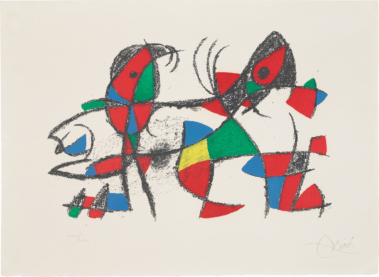 Joan Miró Lithographs II: one plate (M. 1046, C. 198) by Joan Miró