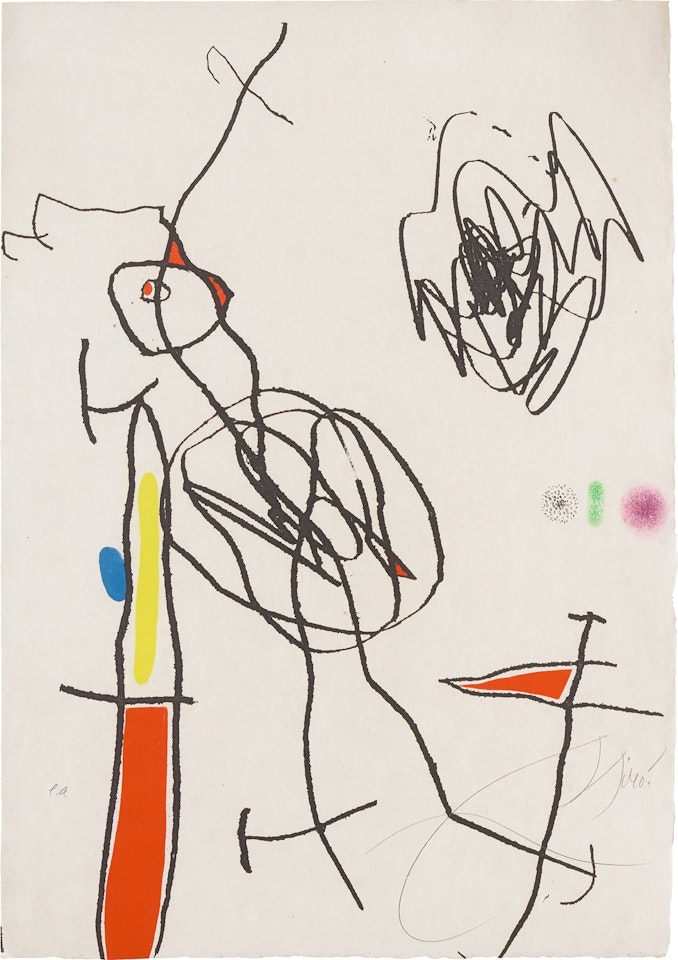 Untitled, plate III from Passage de L'Égyptienne (Egyptian Passage) (D. 1184) by Joan Miró