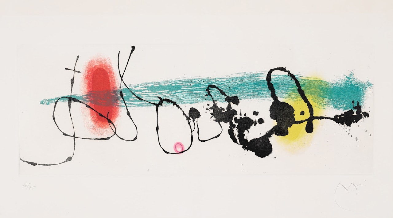 Soleil Noyé II (Drowned Sun II) (D. 349) by Joan Miró