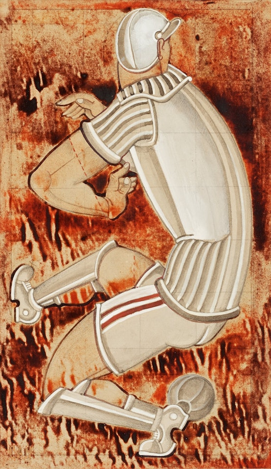 "Fotbollsspelare" (Soccer player) by Gosta Adrian-Nilsson