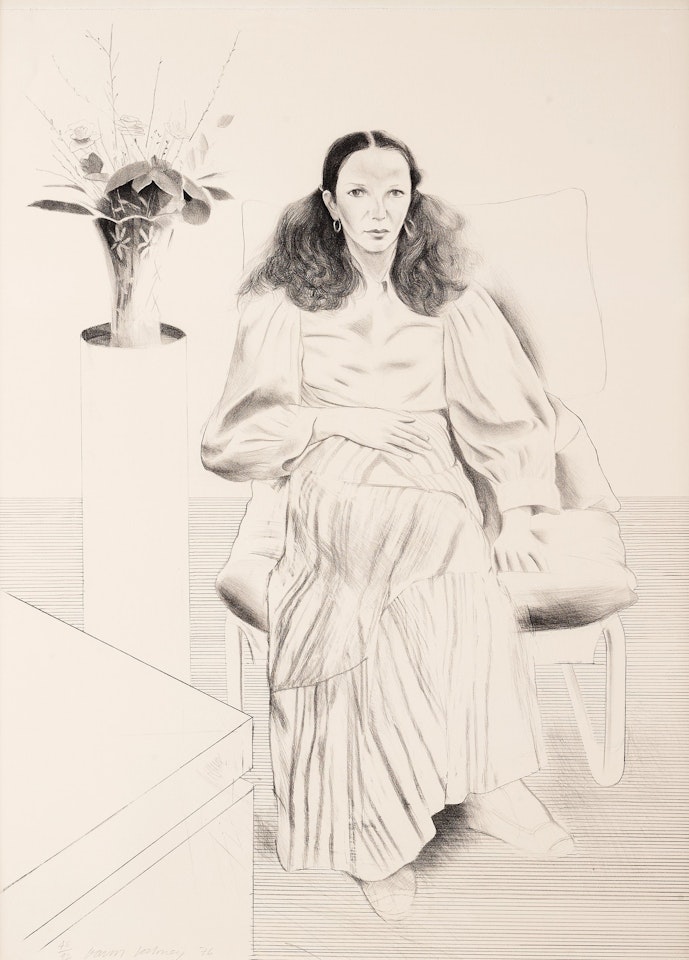"Brooke Hopper", from: "Friends" by David Hockney