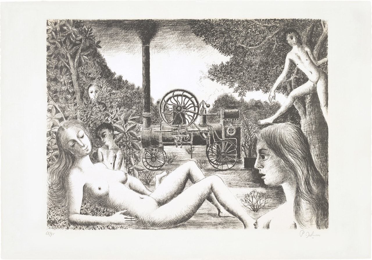 Locomobile (J. 42) by Paul Delvaux