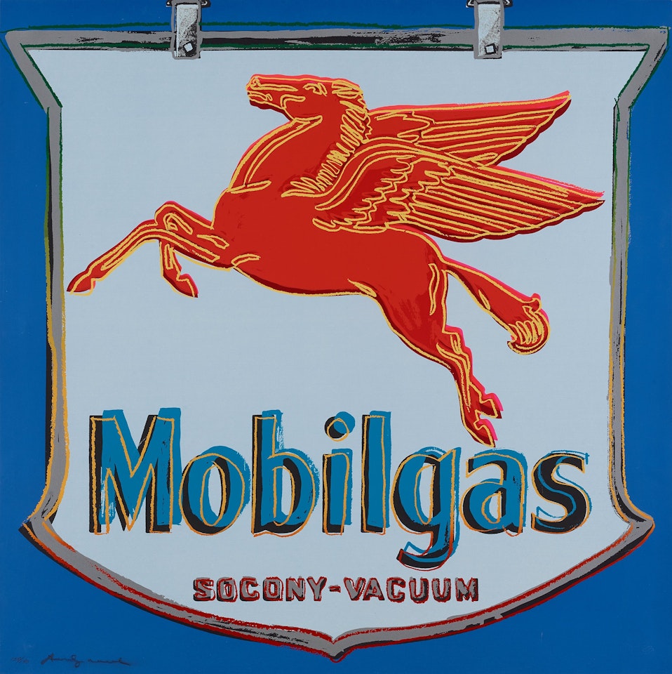 "Mobil", from: "Ads" by Andy Warhol