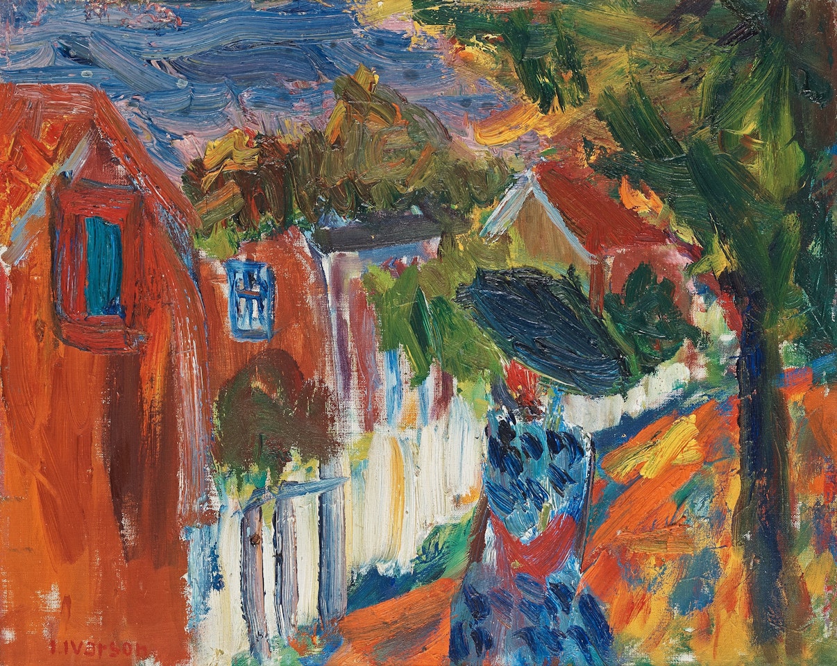 "Bygatan" (Village street) by Ivan Ivarson