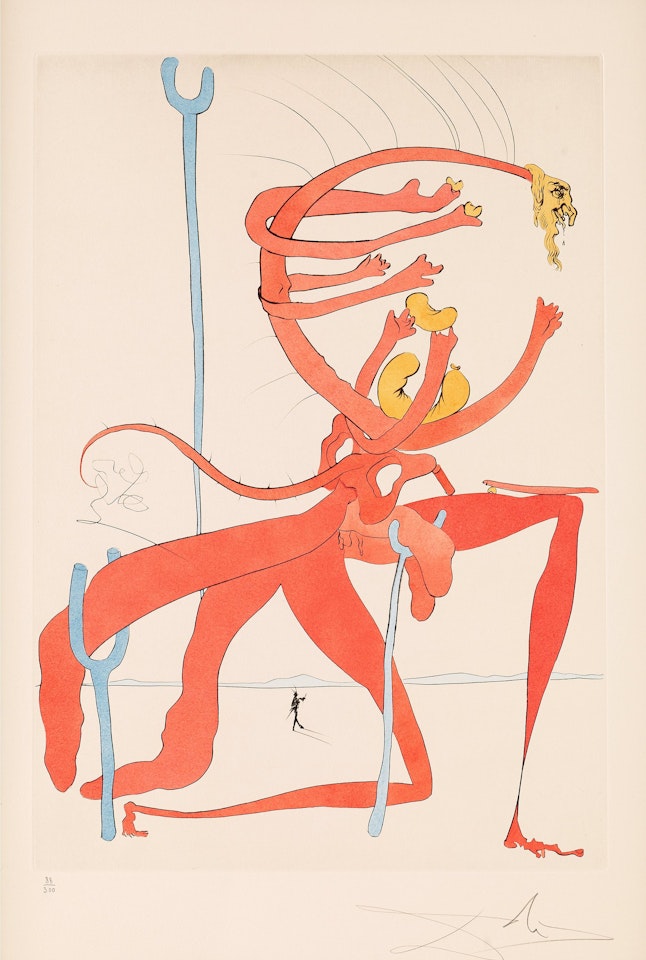 "Quevedo"s visions" by Salvador Dali