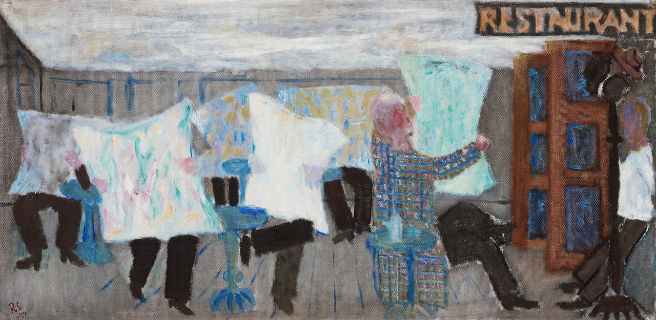 "Tidningsläsaren" by Ragnar Sandberg