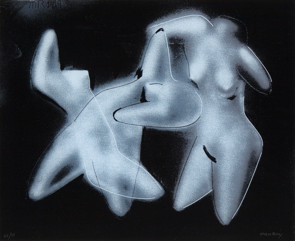 "Les trois nus" by Man Ray