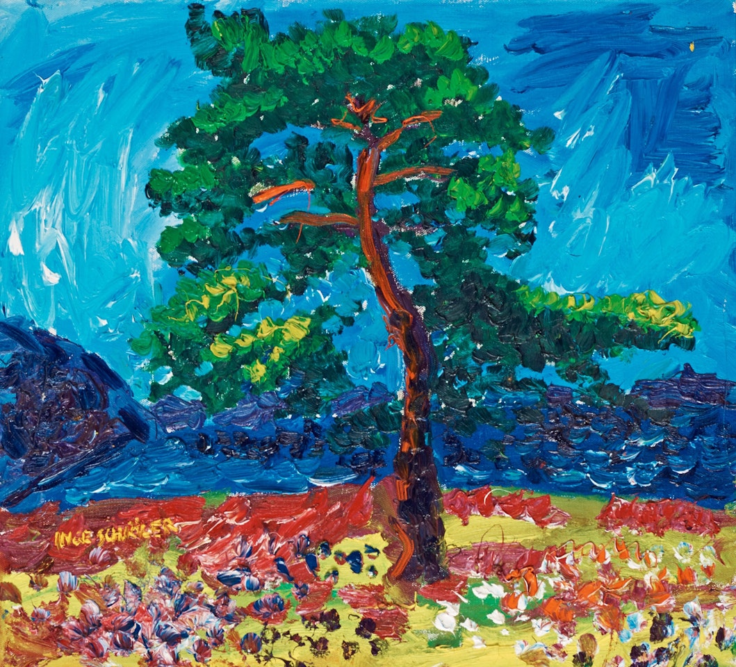 "Träd på stranden" by Inge Schiöler
