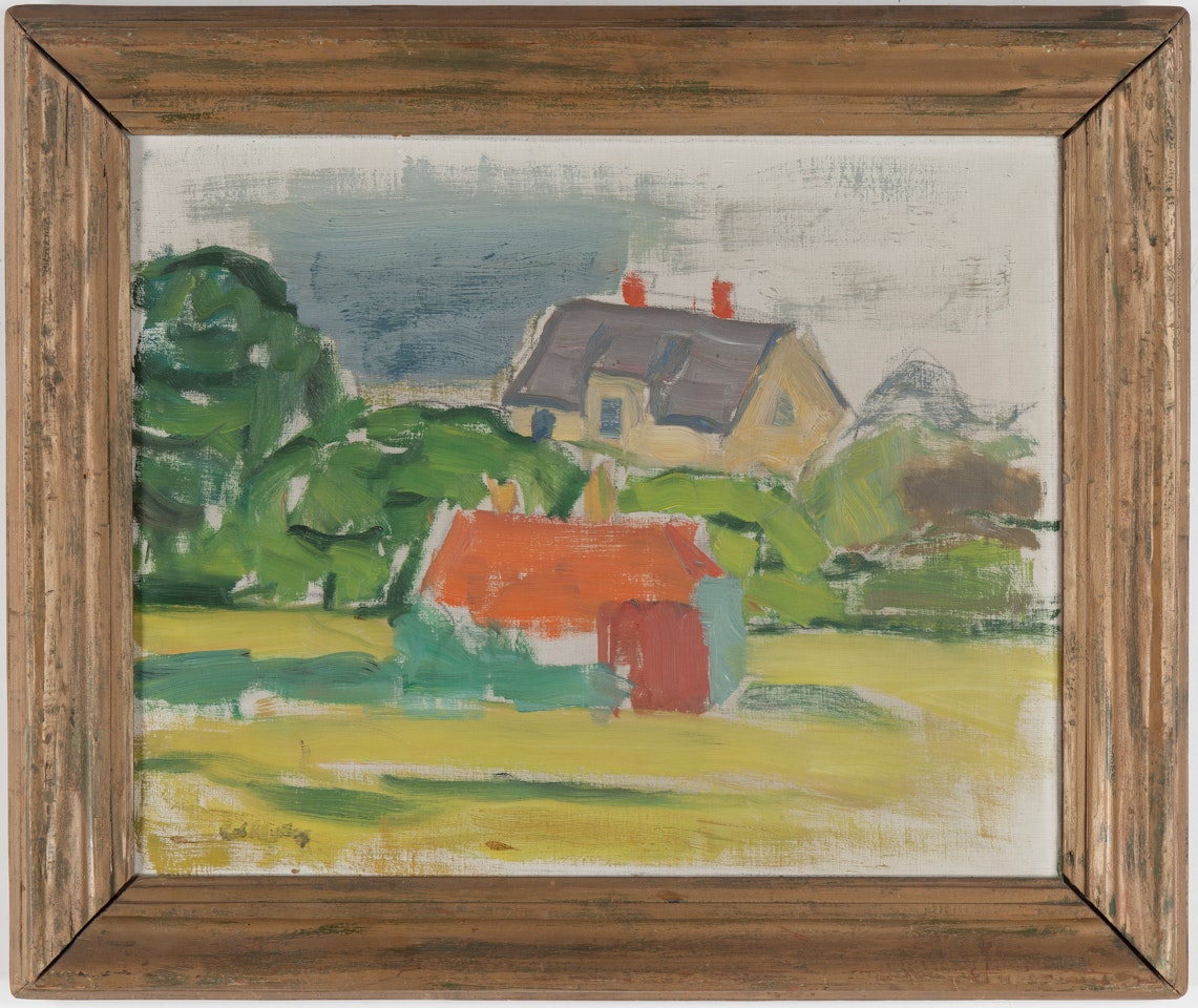 The yellow house by Carl Kylberg