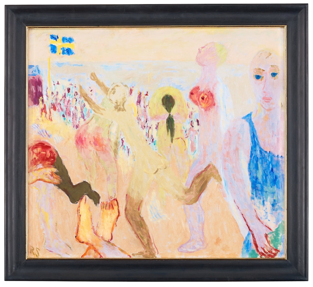 "På stranden" (At the beach) by Ragnar Sandberg