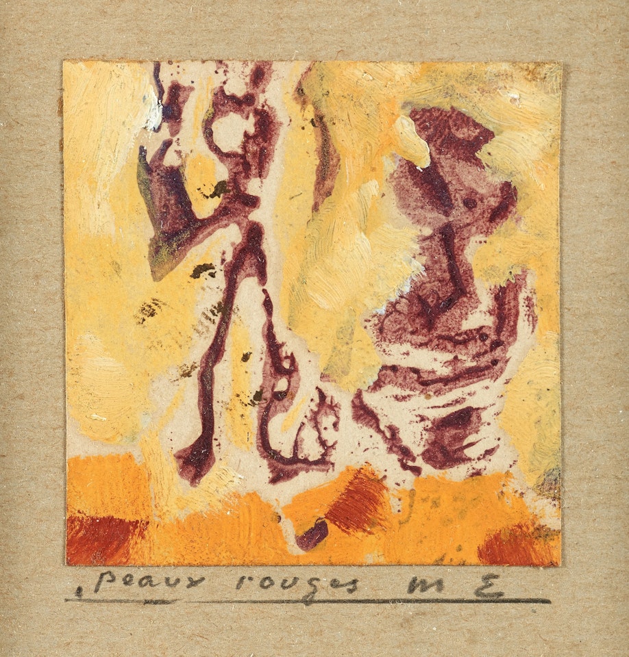 "Deux peaux-rouges" by Max Ernst