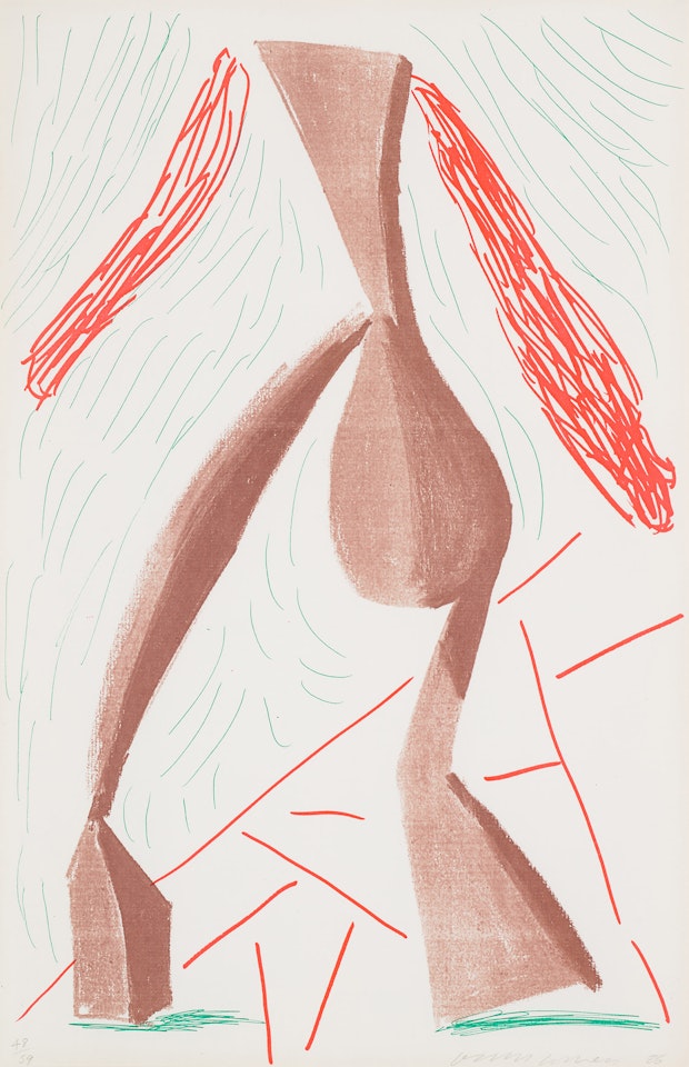 Walking, June (M.C.A.T. 304) by David Hockney