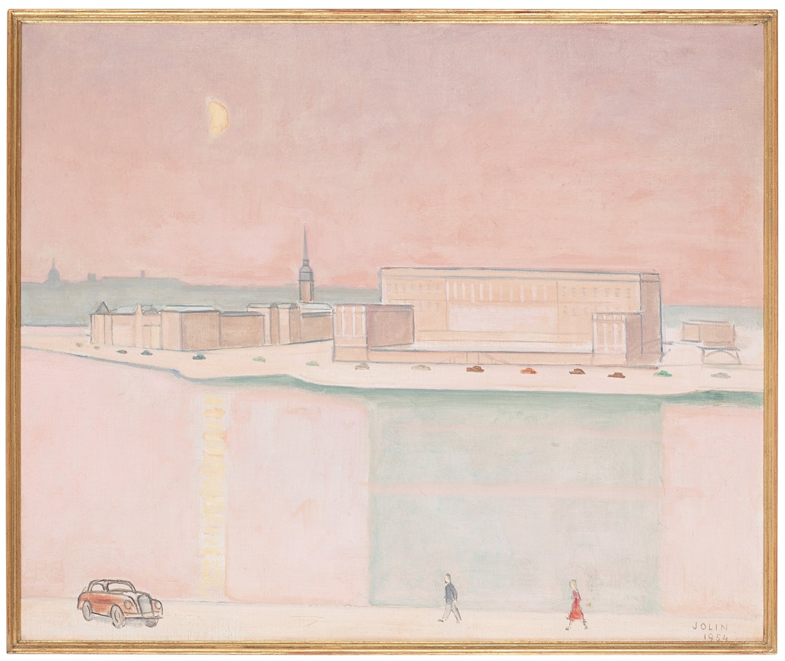 Stockholm Royal Castle in moon light by Einar Jolin