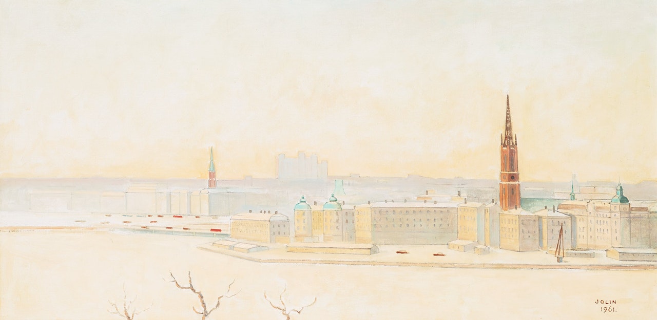 View of Riddarholmen, Stockholm by Einar Jolin