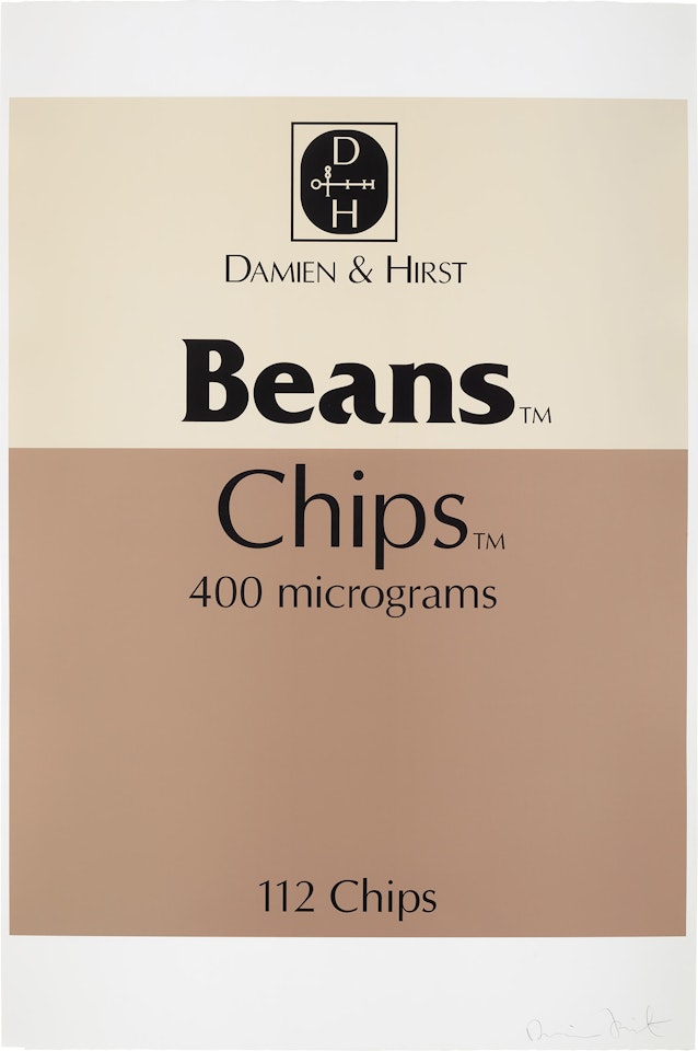Beans & Chips, from The Last Supper by Damien Hirst