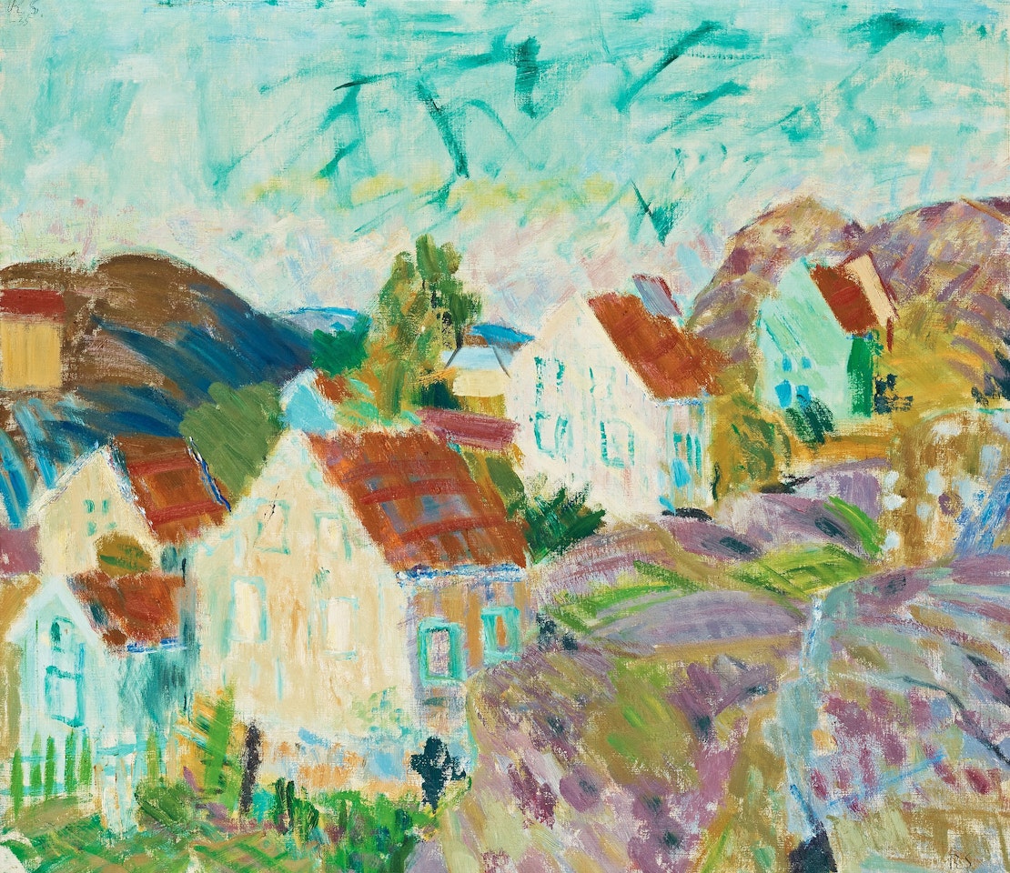 "Hus på Stenungsön" by Ragnar Sandberg