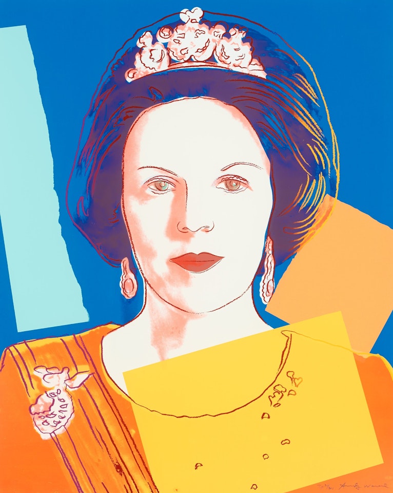 "Queen Beatrix of The Netherlands" by Andy Warhol