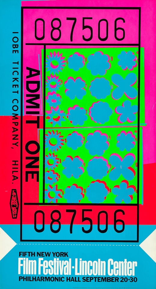 Lincoln Center Ticket (F. & S. 19, R. p. 130) by Andy Warhol