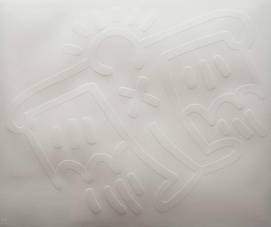 Untitled, from: "White Icons" by Keith Haring