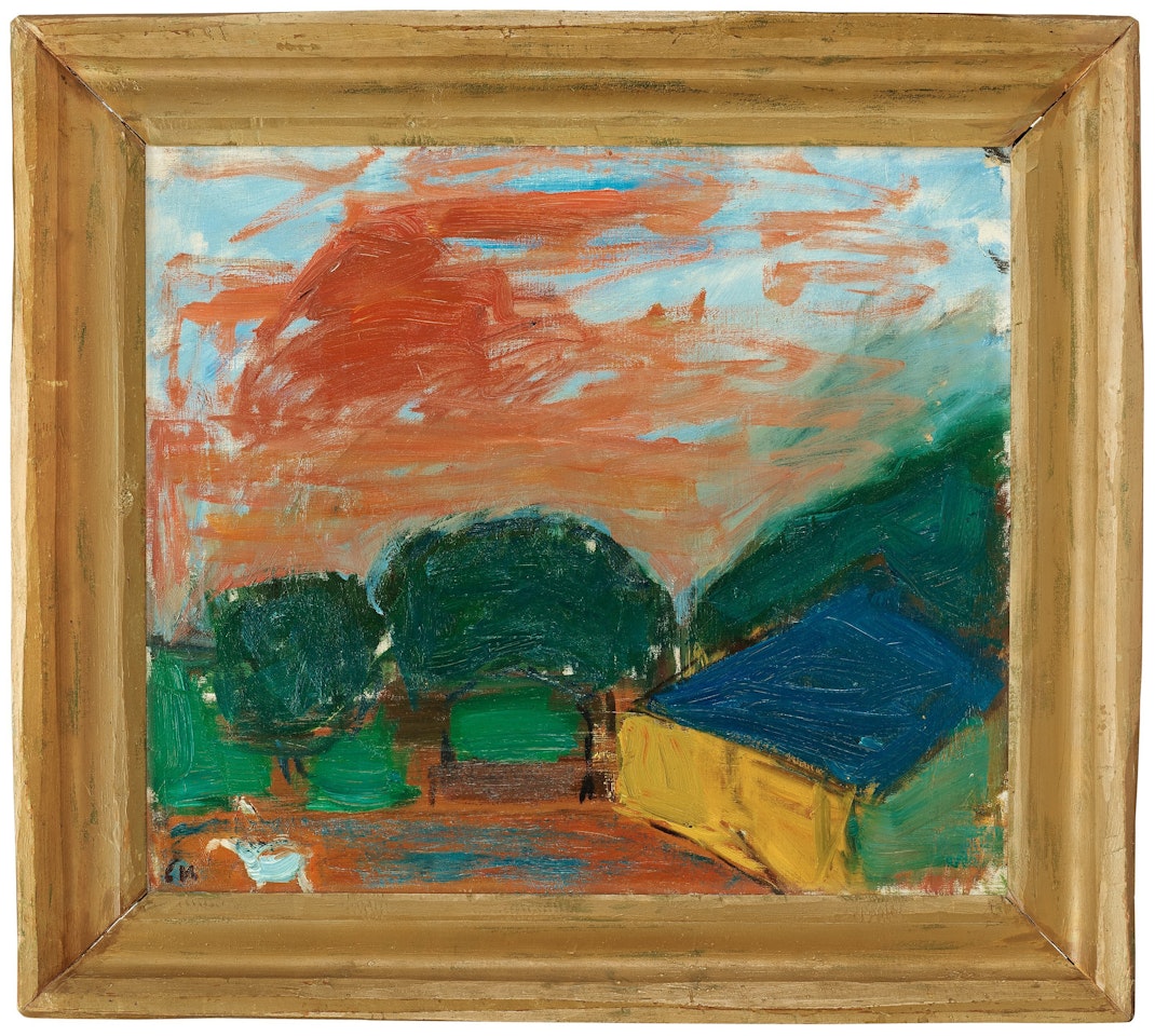 "Aftonmoln över Stadsporten" (Cloudy sky) by Carl Kylberg