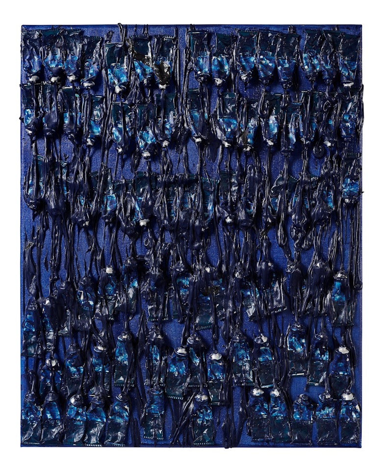 "Monochrome Accumulation (Ultarmarine Blue) " by Arman
