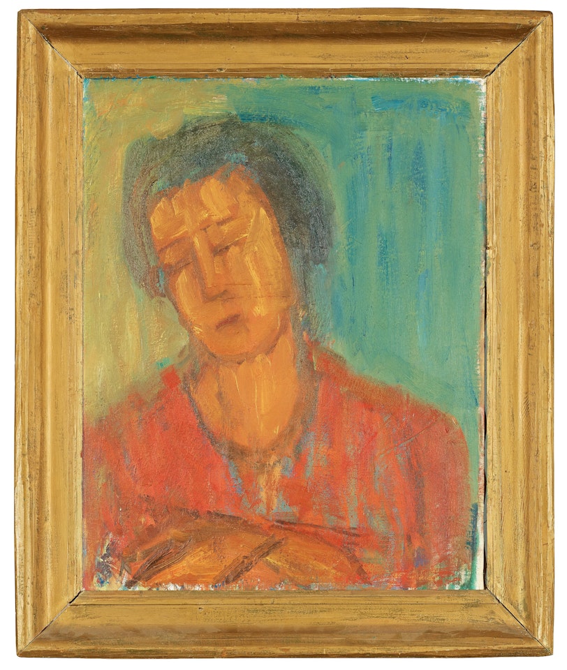 "Kvinnohuvud" (Female head) by Carl Kylberg
