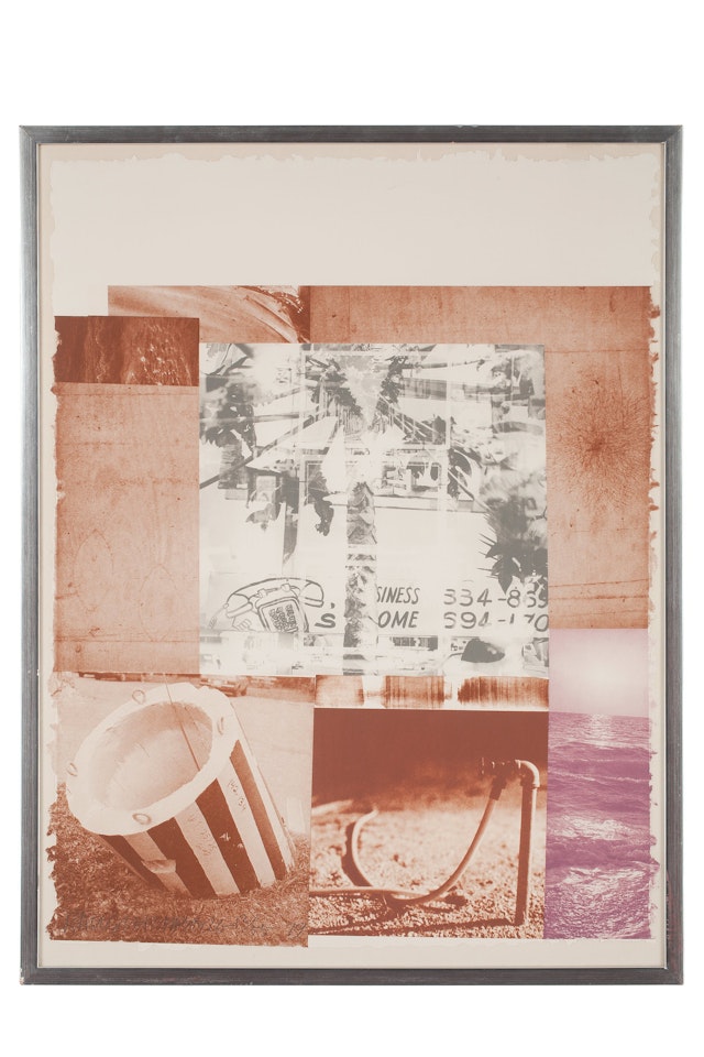 "Rookery mounds -- Gray garden" by Robert Rauschenberg