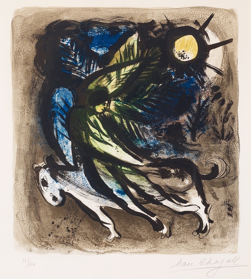 "L"Ange", from: "The lithographs of Chagall volume one" by Marc Chagall