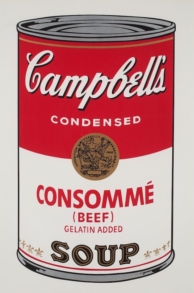 "Consommé (Beef) ", from: "Campbell"s soup I" by Andy Warhol