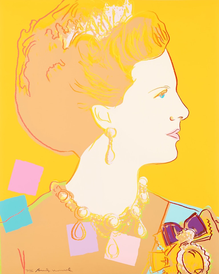 "Queen Margrethe II of Denmark" by Andy Warhol