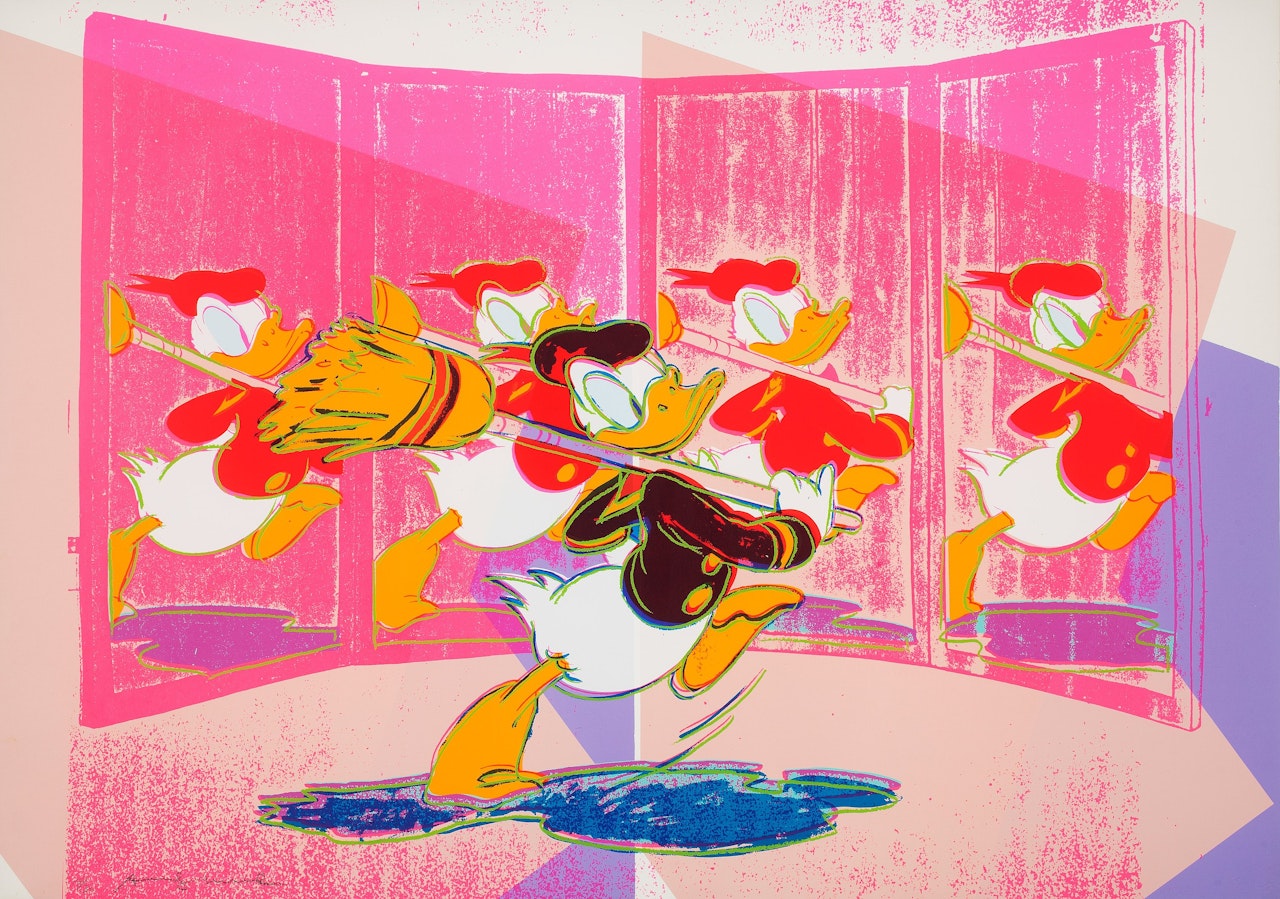 "Anniversary Donald Duck" by Andy Warhol