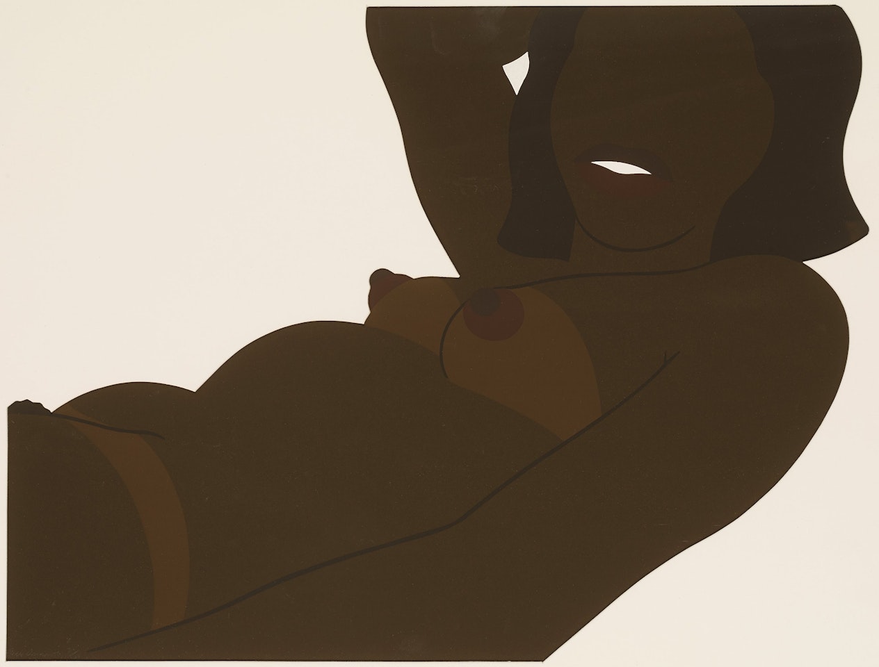"Great American Brown Nude: Cut-out" by Tom Wesselmann