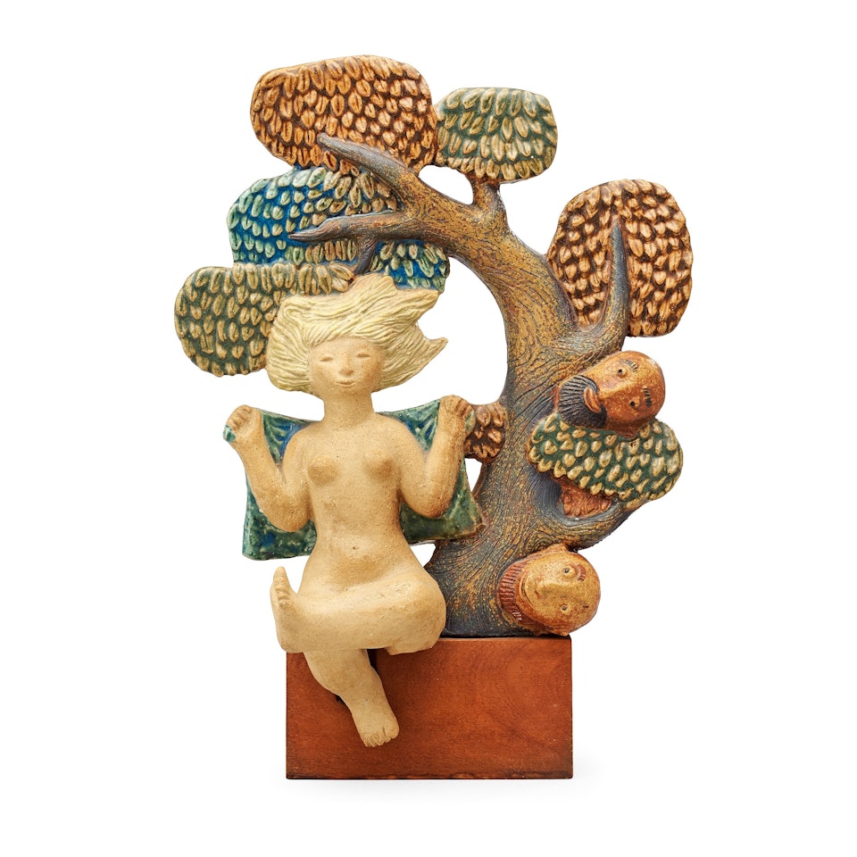 A Stig Lindberg stoneware sculpture by Stig Lindberg