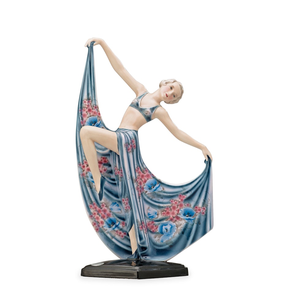 A Josef Lorenzl Art Deco figure, Goldscheider, Vienna by Josef Lorenzl