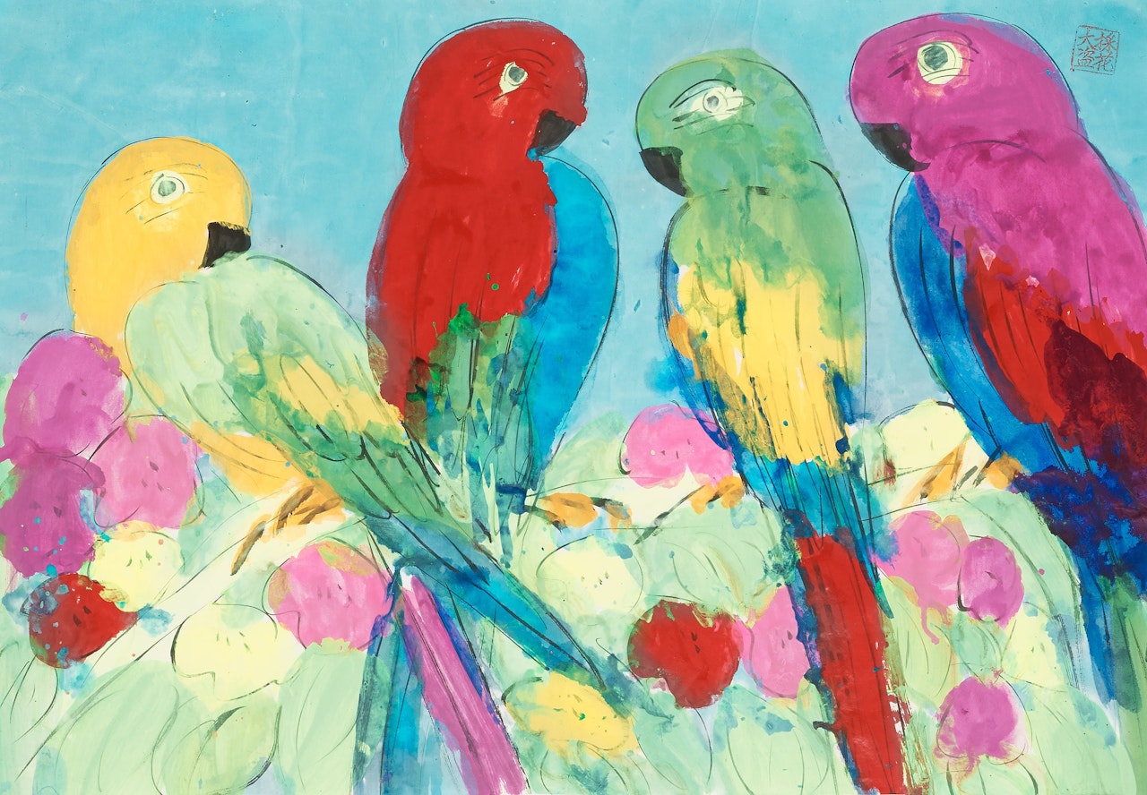 The Parrots by Walasse Ting