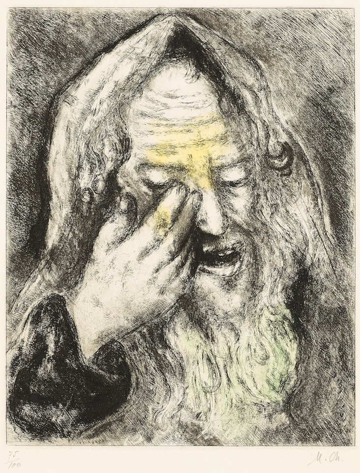 "Souffrance de Jérémie", from: "La Bible" by Marc Chagall