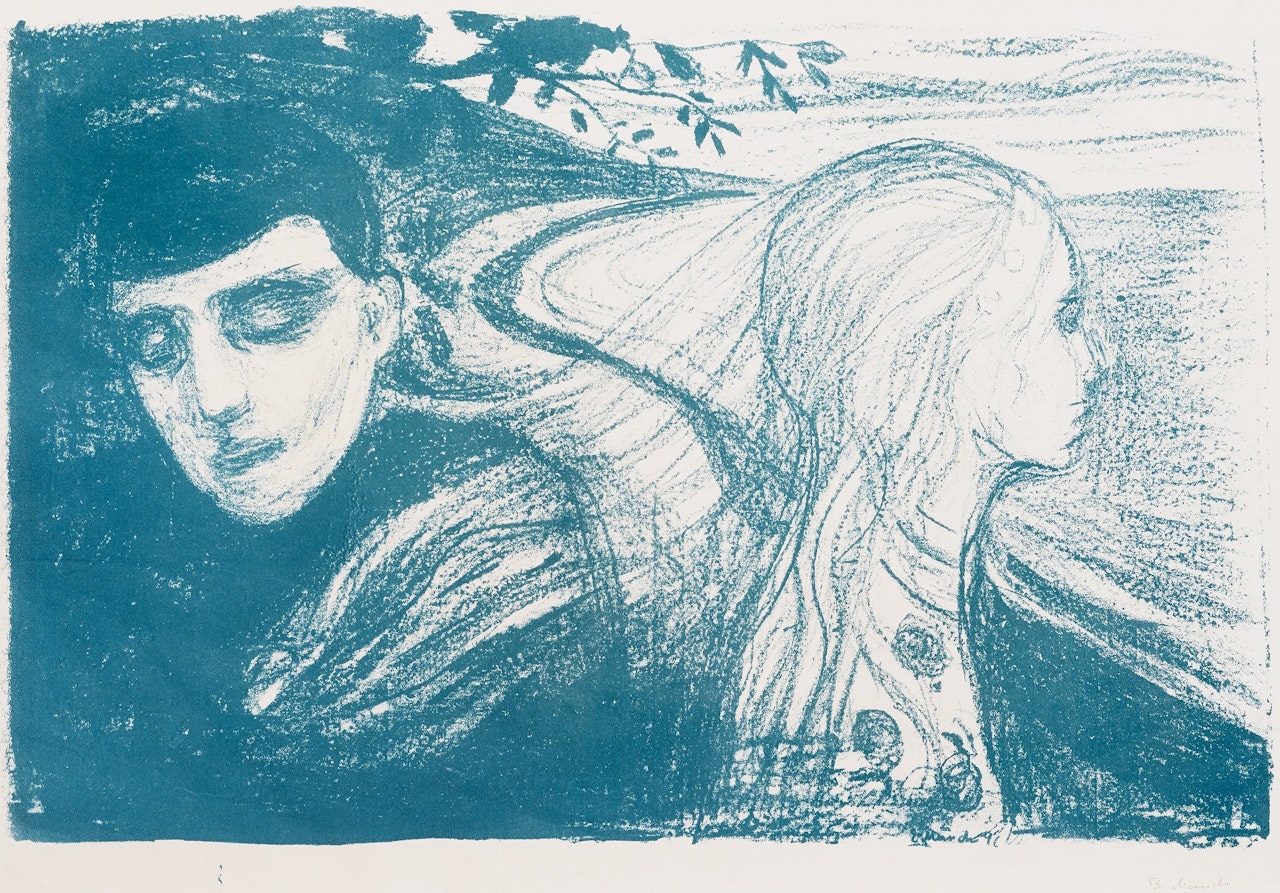 "Separation II" (Lösrivelse II/Loshlösung II/Breaking away/Parting) by Edvard Munch