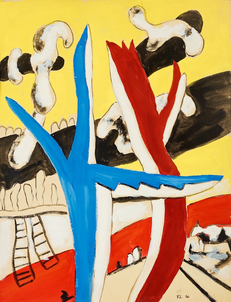 "Paysage aux vaches" by Fernand Leger